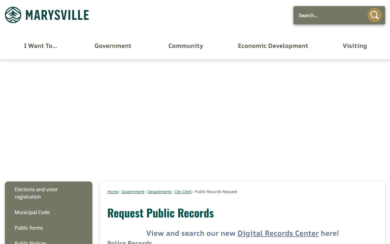 Marysville city public records - Marysville probate court records