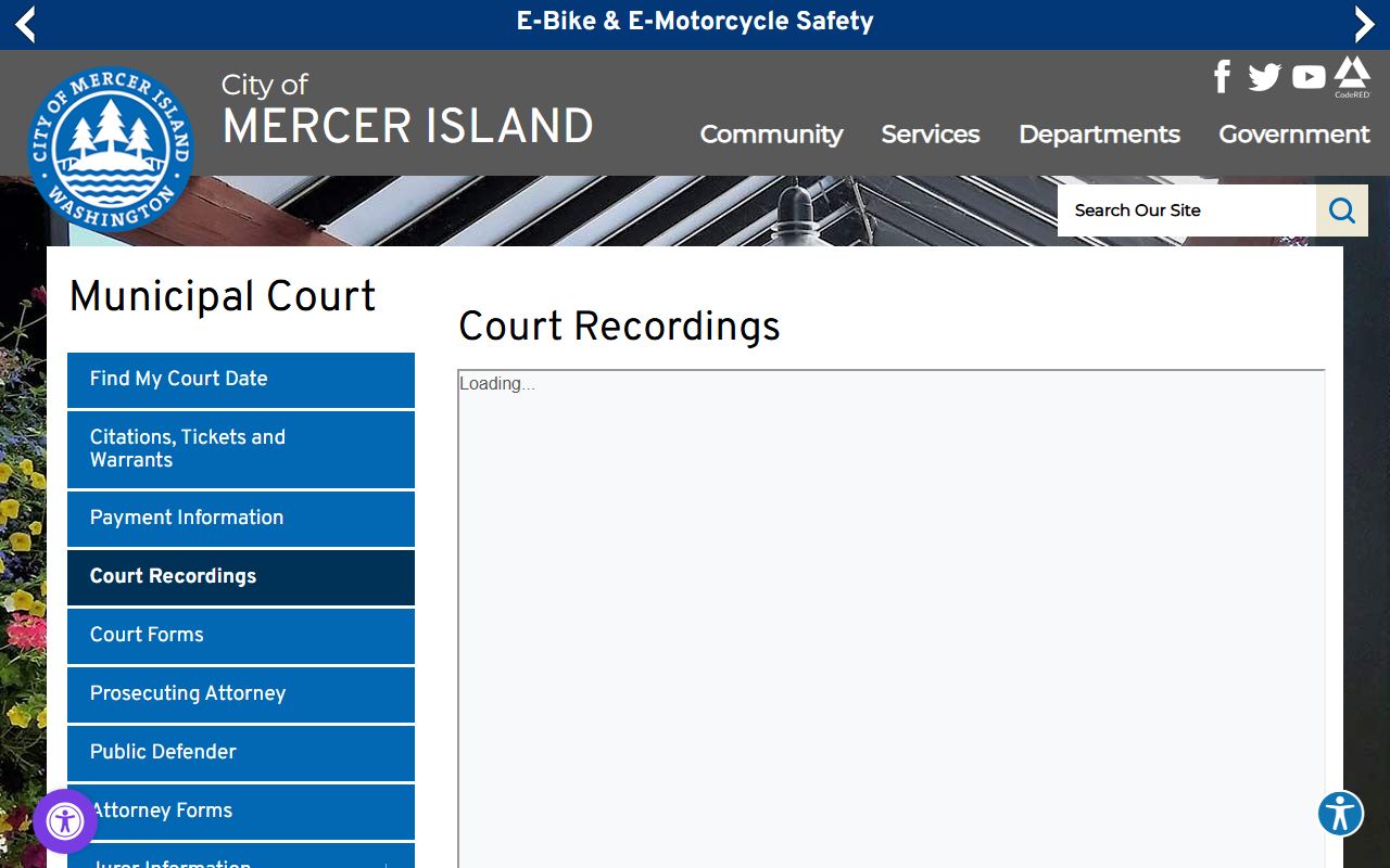 Mercer Island Municipal Court - Mercer Island probate court records