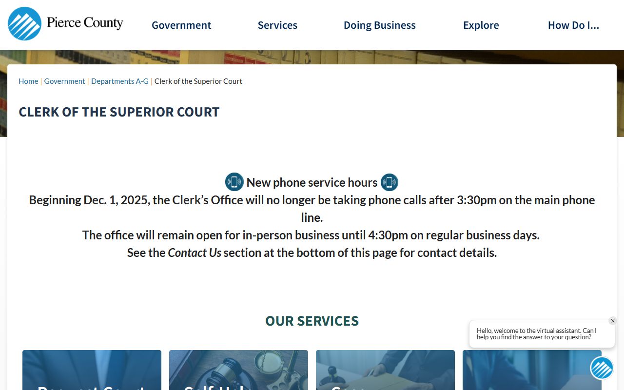 Pierce County Clerk - Parkland probate court records