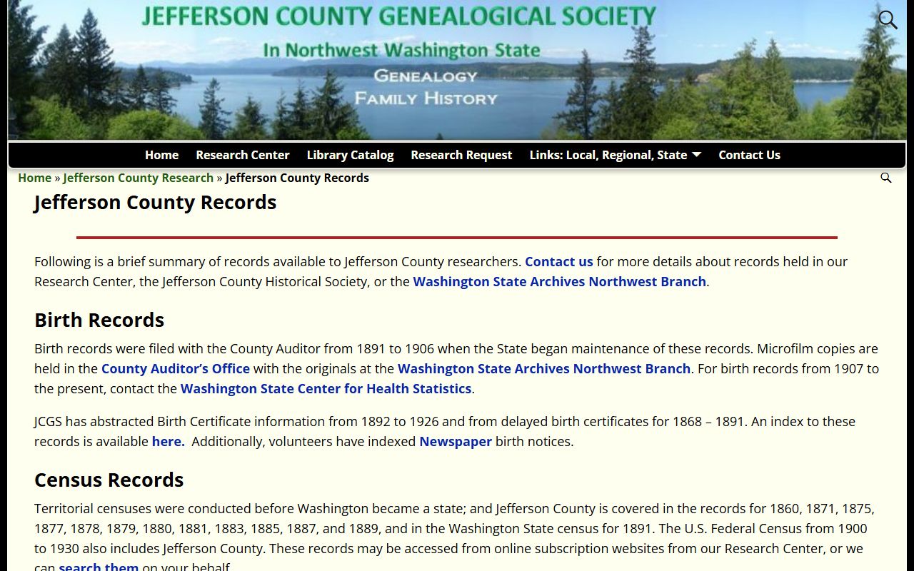 Jefferson County probate court records genealogical research resources